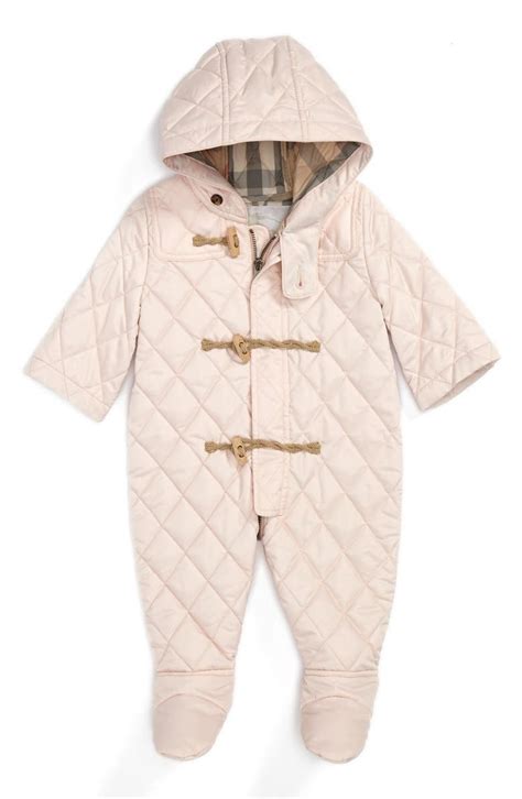 burberry gold baby snowsuit|burberry baby suit sale.